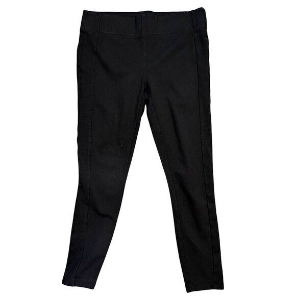 LOFT Womens Pull On Skinny Ponte Leggings Medium Black Sloanie Classic - Picture 1 of 4